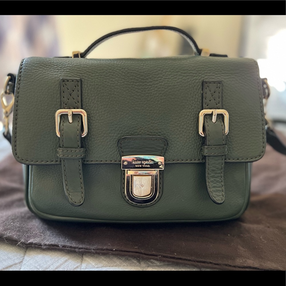 KATE SPADE LOLA AVENUE LIA Crossbody Messenger Bag Purse Handbag Olive